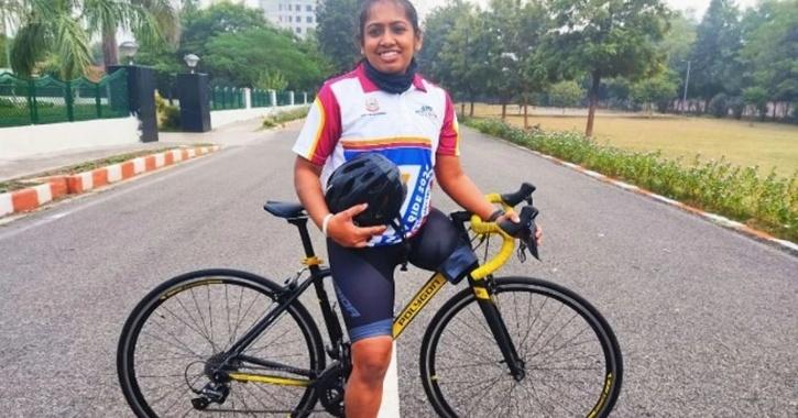 UPES alumna creates history, pedals from Kashmir to Kanyakumari on one ...